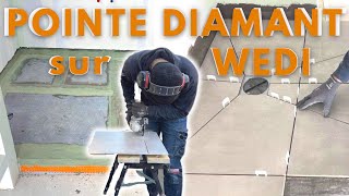 ÉTANCHÉITÉ WEDI  CARRELAGE POINTE DIAMANT SUR WEDI  EP 47 [upl. by Donell]