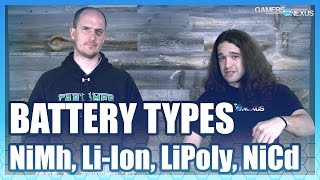 Battery Types LiIon vs LiPoly NiMh NiCd amp More [upl. by Billy669]