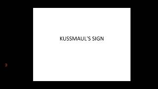 Kussmauls sign amp Kussmaul breathing [upl. by Sammons]