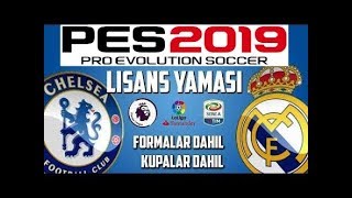 PES 2019 PS4 LİSANS YAMA KURULUM ve DOSYALAR  PC UYUMLU Pes 2019 Lisans Yaması Nasıl Yapılır [upl. by Aicert672]