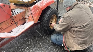 The Flat Tire Blues  Getting Ready for Winter Gravely 8163B Part 2 [upl. by Leikeze]