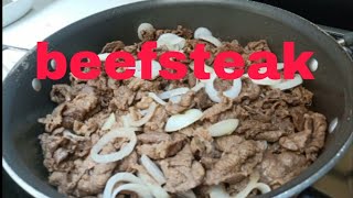 Beef Steak Bistek Pilipino beef beefsteak bistekpilipino easyrecipe leteciaamahan [upl. by Ysle]