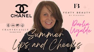 Summer Lips and Cheeks  Fenty Beauty Chanel and Chantecaille [upl. by Arahsal924]