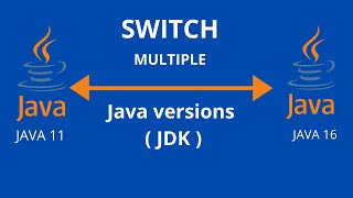 How to switch between the multiple Java versionsJDK in windows 10  Switch between java 8111517 [upl. by Allerbag]