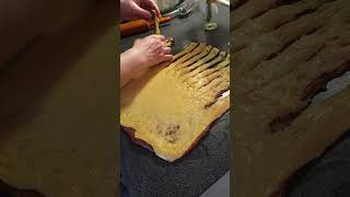 Cozonac cu mac cu aluat oparit Tiktok viral food patisserie recipe cuisine cake fyp [upl. by Ariadne]