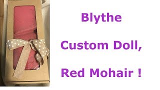 Blythe Custom Doll Red Mohair [upl. by Hannahc]