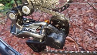 Shimano XTR Di2 Demonstration with Road Di2 Shifters [upl. by Eillek]