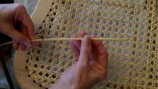 Weaving A Cane Seat Using the 7 Step Method [upl. by Brout]