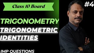 Identities  Trigonometry Class 10 Board  CBSE 202425  Imp Questions  Magical Maths with JC SIR [upl. by Laertnom273]