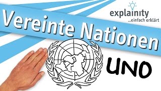 Vereinte Nationen UNO einfach erklärt explainity® Erklärvideo [upl. by Aytnahs71]