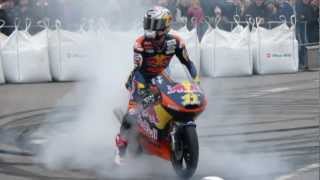 Sandro Cortese Redbull KTM Burnout [upl. by Eilesor]