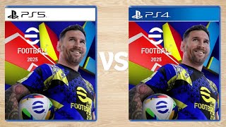 eFootball 2025 PS5 Vs PS4  Detail Graphics amp GamePlay Comparison [upl. by Rakel]