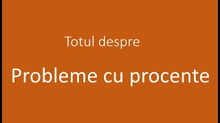 Probleme cu procente  Scumpiri ieftiniri dobanzi  Probleme rezolvate  Matematica [upl. by Eeimaj]