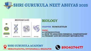 Day  30 in Biology Chapter BIOMOLECULES [upl. by Aenit930]