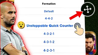 100 best custom Quick Counter formation in eFootball 2024 Mobile  🤩🔥 efootball best formations [upl. by Fennie]