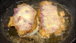 Cotoletta alla bolognese 😋🇮🇹 italianfoodlover italianrecipes foodie [upl. by Maitland]