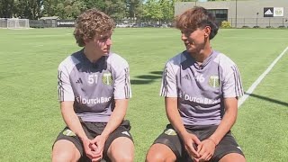 Homegrown Portland Timbers duo makes MLS debuts in backtoback games [upl. by Ehtylb]