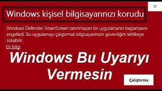 Windows Kişisel Bilgisayarınızı Korudu [upl. by Karlotta799]