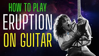 How to Play Van Halen Eruption on guitar [upl. by Nnylrebma774]