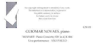 MOZART Concerto 20 in d K 466 Guiomar Novaes piano SAO PAULO [upl. by Louisette]