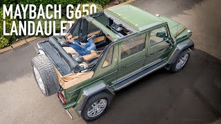 Backseat Review of The Maybach G650 Landaulet [upl. by Ellehciram]