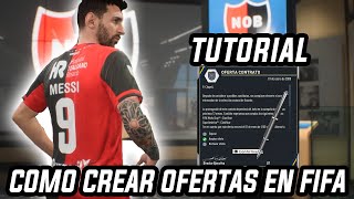 TUTORIAL Como CREAR OFERTA de TRANSFERENCIA en MODO CARRERA [upl. by Aneeg]