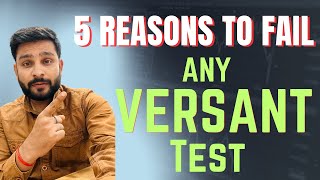 Stop doing these 5 mistakes in versant test Must watch if you are failing in any Versant Test [upl. by Amaty]