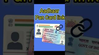 Pan Aadhar Link Kaise Kare  How to link Pan card to Aadhar card shorts [upl. by Tessil47]