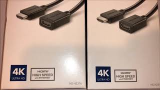 Insignia HDMI Cable Extender Oculus Rift 3 NSHZ316 032018 [upl. by Frodi]