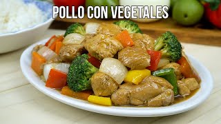 SALTEADO de POLLO con Verduras ◼️ ⛩️ WOK de POLLO Estilo CHINO 🍗⛩️  William Priets [upl. by Sharron]