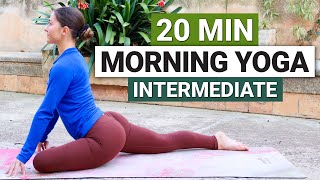 20 Min Intermediate Morning Yoga Flow  Full Body Stretch amp Flow [upl. by Rosati]