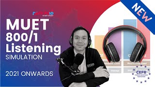 MUET Listening CEFR Aligned March 2021 Onwards 8001  Simulation [upl. by Flessel]