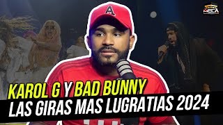 KAROL G Y BAD BUNNY LAS GIRAS EN DESARROLLO MÁS LUCRATIVAS [upl. by Silirama592]