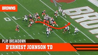 Play Breakdown DErnest Johnson Touchdown  Browns Live [upl. by Elberfeld]