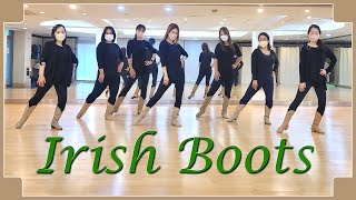 IRISH BOOTS  LINEDANCE Ivonne Kate Jef amp Roy [upl. by Rexanna]