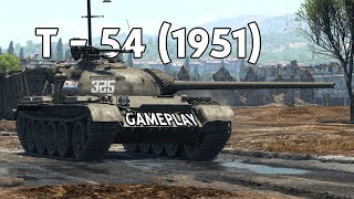 T  54 1951 Russia Gameplay  War Thunder  No Commentary [upl. by Rowan473]