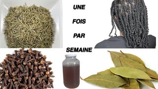 CHEVEUX NATURELS FORTS AVEC CES 3 INGRÉDIENTS [upl. by Bernarr]