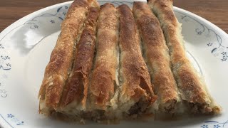 How to make Burek with meat  Domaci Burek sa mesom [upl. by Roane]