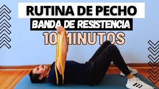 Rutina para PECHO Con Bandas de Resistencia [upl. by Oeram]