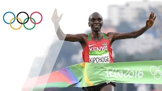 Eliud Kipchoge wins Mens Marathon gold [upl. by Noit]