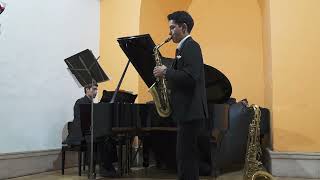 Aria  Eugene Bozza Sax alto y piano [upl. by Arihsay]