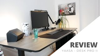 Yaasa Desk Pro II  Höhenverstellbarer Schreibtisch  Meine Review nach 3 Monaten Nutzung [upl. by Netsew581]