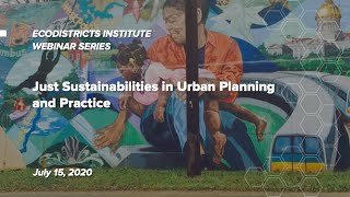 JUST SUSTAINABILITIES IN URBAN PLANNING AND PRACTICE 1 [upl. by Pape152]