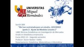 umh1480 201213 Lec004 Me han contratado para un estudio SOCORRO II [upl. by Brindell110]