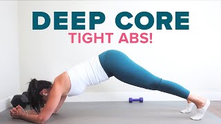 DEEP CORE Workout Pilates Abs amp Diastasis Recti 8 Minutes [upl. by Sher]