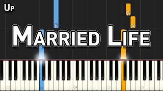 Up  Married Life  Easy Piano Tutorial [upl. by Diskson]