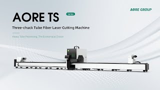 TS Threechuck Tube Fiber Laser Cutting Machine [upl. by Bonacci]