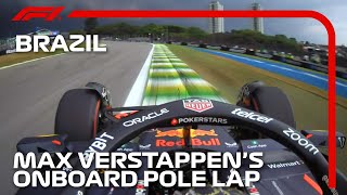 Max Verstappens Pole Lap  2023 Sao Paulo Grand Prix  Pirelli [upl. by Enobe]