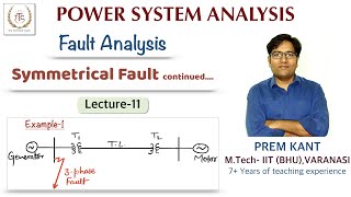 Symmetrical fault analysisQuestions on 3phase faultLecture11 Power System [upl. by Akisey]