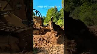 Moving some dirt dozer farming construction [upl. by Rolyt]